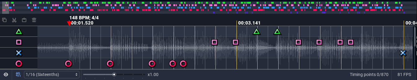 A full view of the Timeline