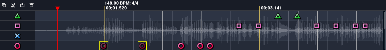 The Timeline Layers at the start of a chart